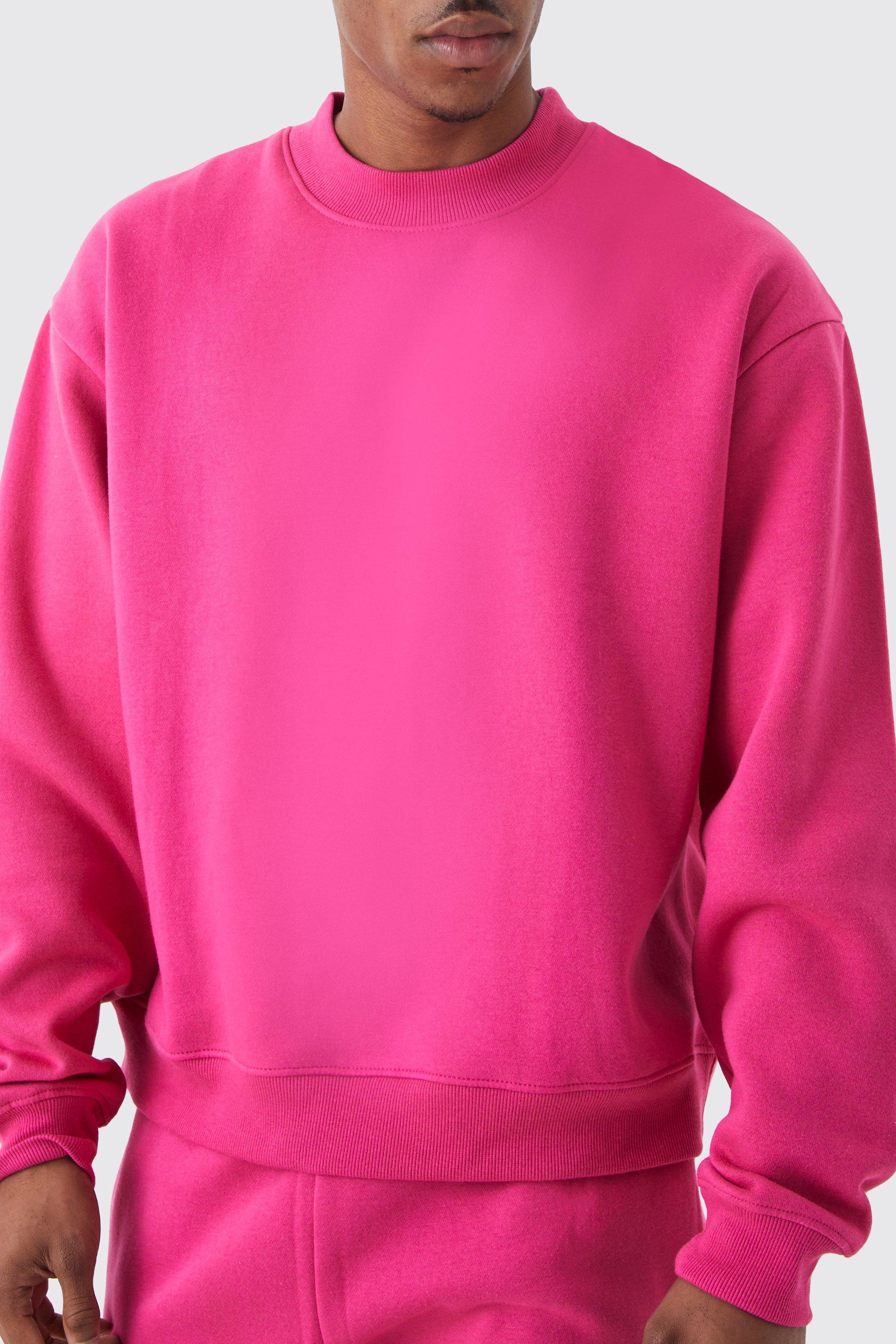 Hot pink hotsell sweatshirt mens